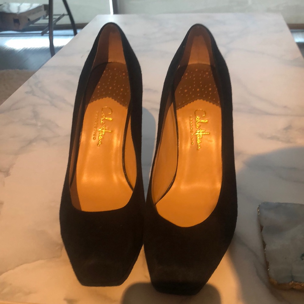 Cole Haan black suede pumps size 8